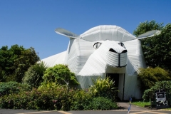 Сграда-овца-Tirau-Waikato-Нова-Зеландия