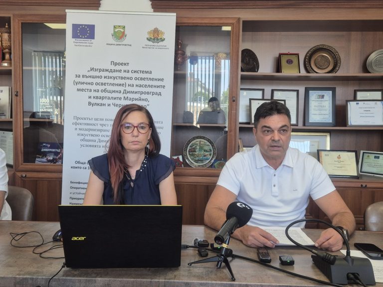 Община Димитровград с изцяло подменено улично осветление