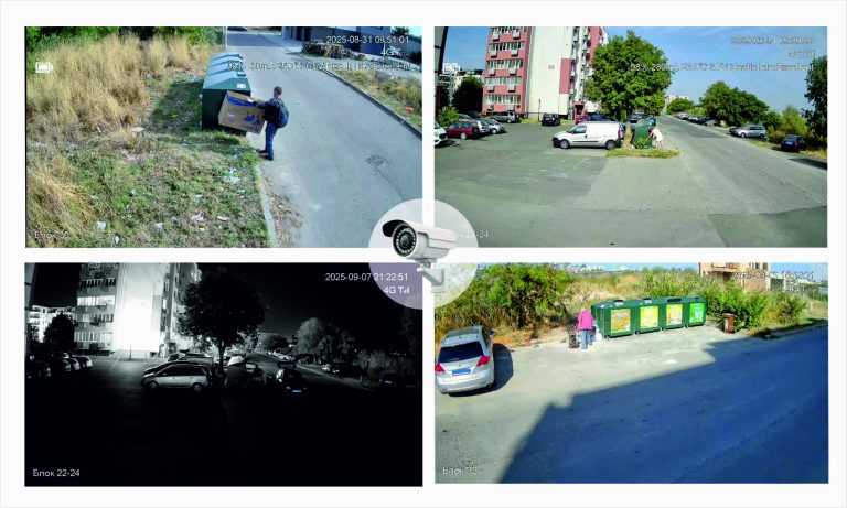 Квартал в Поморие с 24-часово видеонаблюдение за разделно събиране на отпадъци