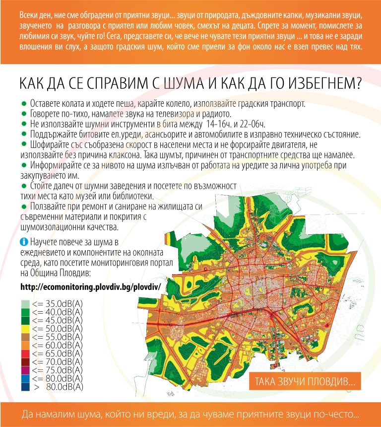 План за управление и намаляване на шума в градската среда обсъждат в Пловдив