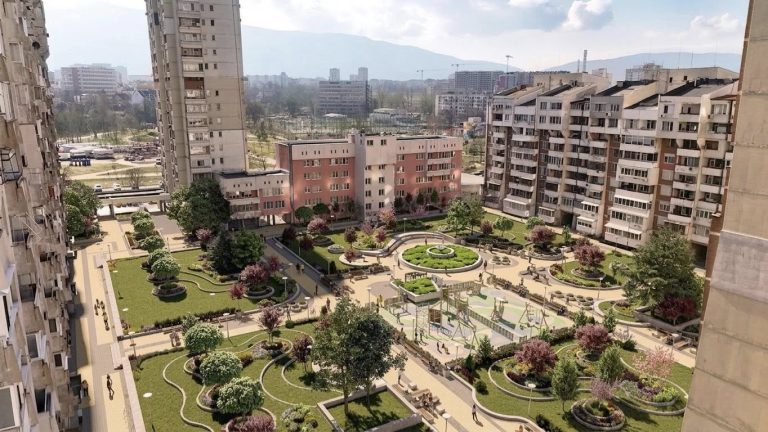 В София: Фонтан в каскадна градина и зони за деца правят в жк „Зона Б-5“